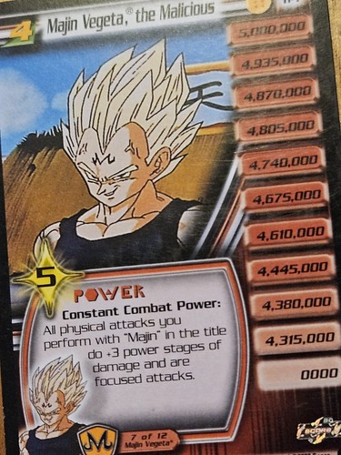 DBZ CCG Majin Vegeta Lv 1-4 Unlimited NM-LP Babidi Saga Dragon Ball Z  2003 - Bild 8 von 17