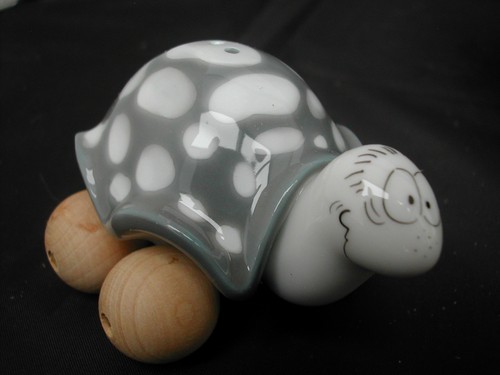 Salière ou poivrière GOEBEL® ADAM & ZIEGE - TORTUE ROULETTES GRISE SCHILDKRÖTE - Imagen 2 de 5