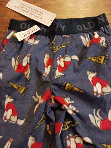 NWT Boys Old Navy Micr Fleece Pajama Jogger Pants Size XS (5) Timberwolf K2 - Picture 2 of 6