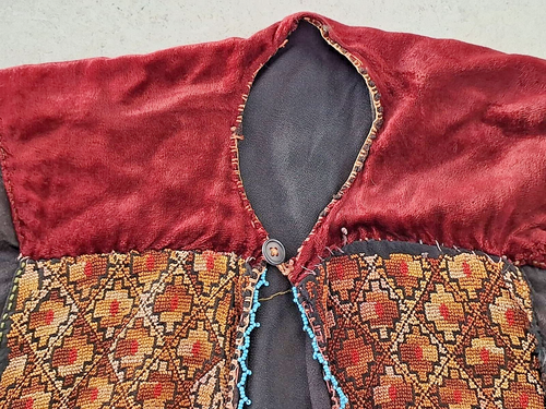RARE OLD TRADITIONAL PALESTINE PALESTINIAN HAND EMBROIDERY VEST / DRASS ETHIC - Picture 3 of 14