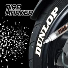 White Rubber Tire Marker Permanent Paint Pen Oil Based Waterproof Motorcycle Car