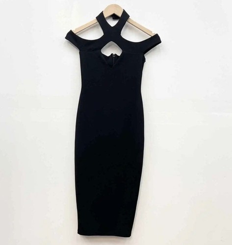 Nookie Hollywood Midi Dress Black Size Medium NAM1708 NWT - Picture 5 of 8