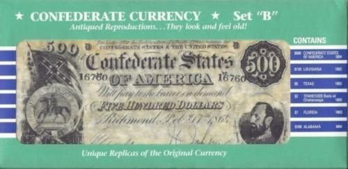 Confederate Currency Set A, B, C, & D - Picture 5 of 8