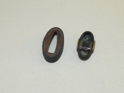 Japanese sword handle part Beautiful delicate carvings and inlay FUCHI KASHIRA - Picture 2 of 14