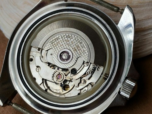 Vintage 1970's Aquadive Day-Date Diver w/Patina,All SS Monnin Case,ETA 2879 Mvmt - Picture 10 of 12