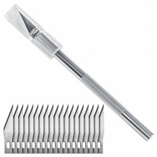 1 Skalpellmesser + 20 Skalpellklingen Bastelm...