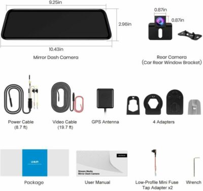 AUTO-VOX　V5 Pro Amazon.com: AUTO-VOX V5PRO 1080P 9.35'' OEM Rear View Mirror
