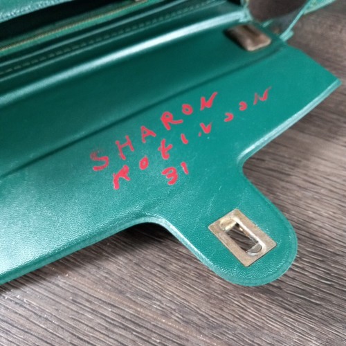 Vintage Girl Scout Handbag Purse Dark Green - Picture 5 of 11