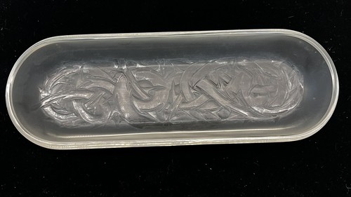 Rene Lalique Epines Art Glass dresser comb tray Thorn motif satin finish c1920 - Picture 7 of 11