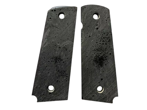 Gorgeous Black Pearl Resin Grip For Colt 1911 FULL SIZE Kimber - Picture 4 of 6