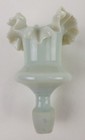 Very Rare Antique Hand Blown Shot Glass Stopper Combo w/ Ruffled Edge