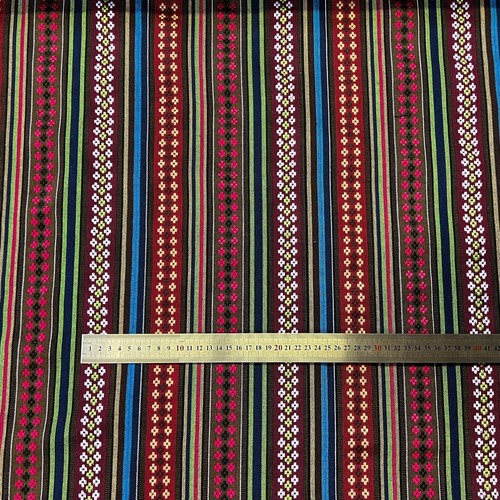 Messico Sostanze Rivestimento Decorazione Mobile Costumi Stoffa Bohemian Strisce - Foto 21 di 49