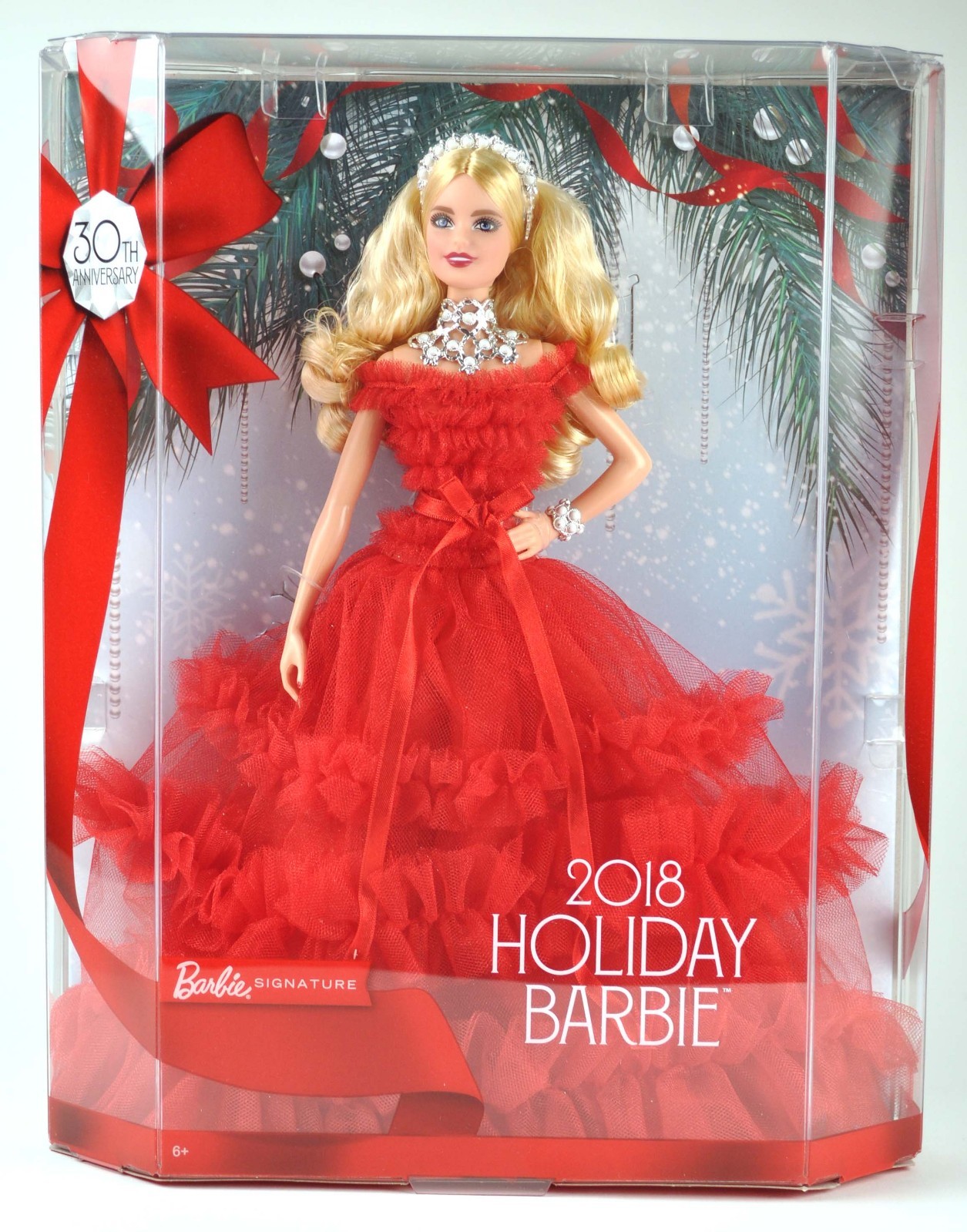 Barbie 2018 Holiday Signature 30th Edición De Aniversario Muñeca Rubia Vestido Rojo Barbie 2018 Holiday Signature 30th Edición De Aniversario Muñeca Rubia Vestido Rojo