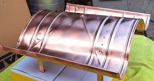 SCHORNSTEINABDECKUNG KAMINABDECKUNG KUPFER KAMINHAUBE 40x40 cm NAPOLEONHUT  - Bild 11 von 18