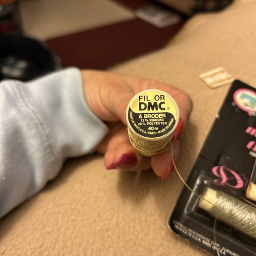 DMC FIL OR a Broder Gold Metallic Embroidery Thread and DYNO metallic thread + - Picture 5 of 5