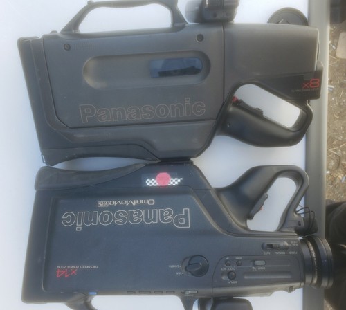Vintage Panasonic OmniMovie VHS HQ Camcorder AFx8 and  AF X14 Lot Of 2 See Pics - Picture 1 of 15