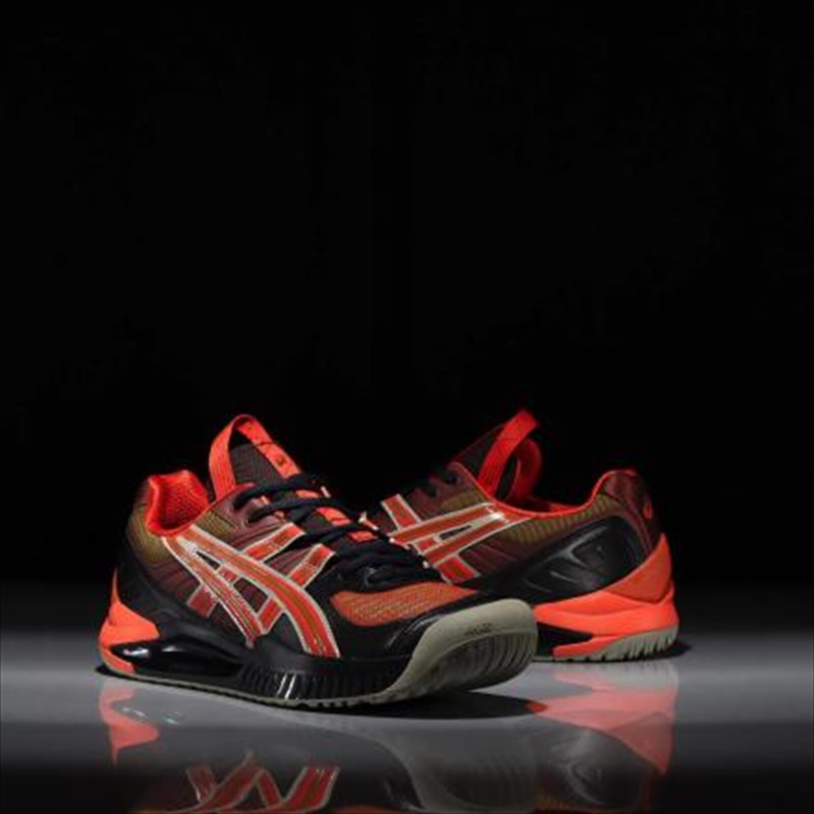 ASICS HS5 S GEL RESOLUTION SPS ANTHRACITE RED CLAY A US