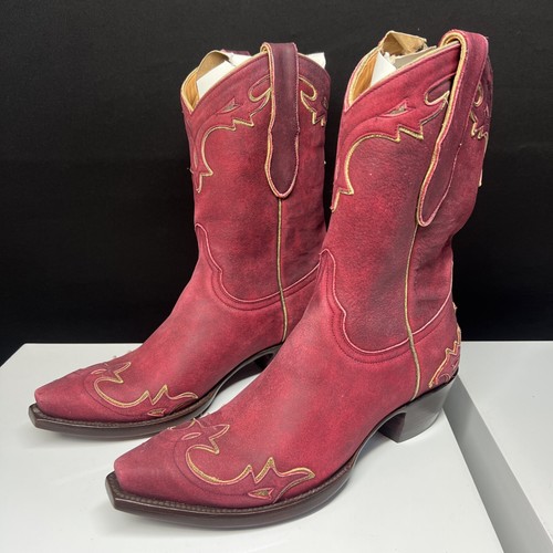 The Old Gringo Women’s Leather Red Burgundy Cowboy Boots Size 7.5 B - Worn Once! - Picture 2 of 18