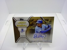 2019 Topps Series 1 Adalberto Mondesi Gold Auto Legacy Of Baseball 1/50 #LBA-AM