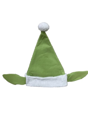 NEW, STAR WARS MANDALORIAN GROGU Christmas Hat Santa Hat Holiday Green Yoda - Picture 2 of 6