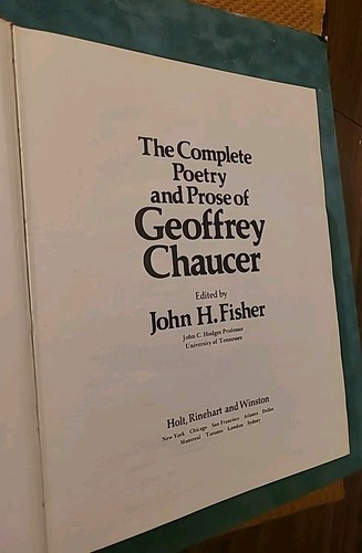 The Complete Poetry and Prose of Geoffrey Chaucer by Geoffrey Chaucer (1977,... - Picture 3 of 12