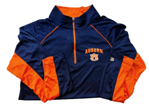Colosseum Men's Auburn University Tigers Zip Athletic Jacket, Navy/Orange - Picture 11 of 27