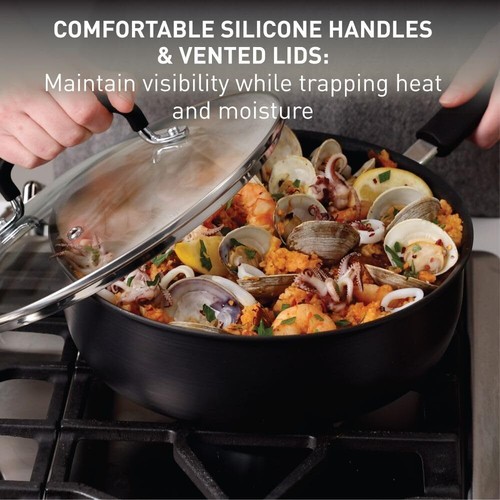 T-fal Ultimate Hard Anodized Nonstick Cookware Set 14 Piece, Oven Broiler Safe - Picture 6 of 6