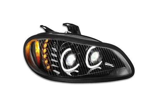 LED Halos w/Turn Signal Projector Headlight 12V Right Freightliner M2 2002-2018 - Imagen 6 de 9
