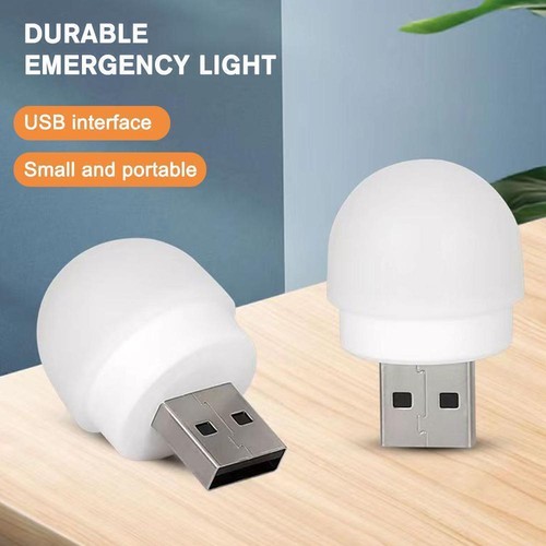 USB Plug Lamp Mini LED Night Light Power Bank Charging Best Lights Book - Bild 5 von 17