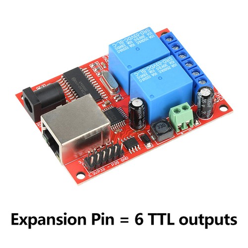 LAN Ethernet 2 Wege Relais Platine Delay Switch TCP/UDP Controller Modul WEB Server - Bild 5 von 16