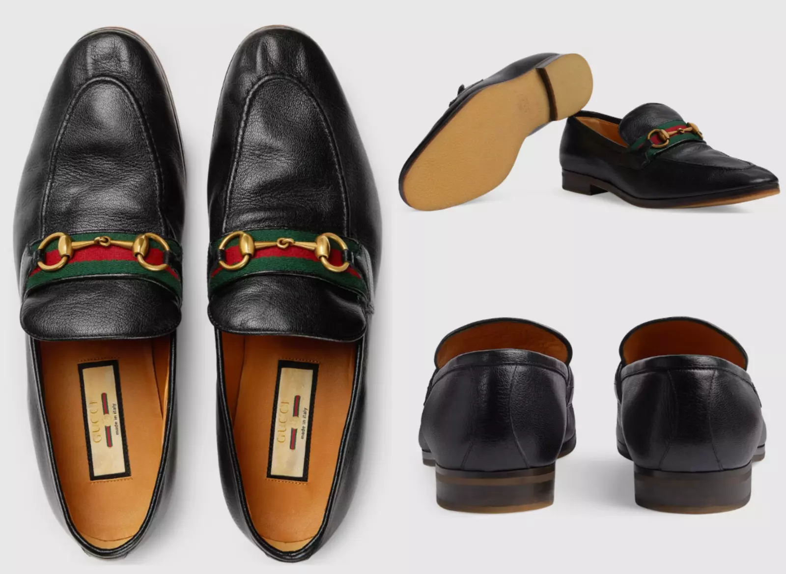 Gucci Paride Horsebit Slip On Loafers Baskets Chaussures Mocassin Mules New 40,5