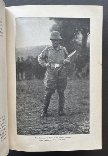 1910 First Edition African Game Trails Theodore Roosevelt Worn Copy - Picture 9 of 10