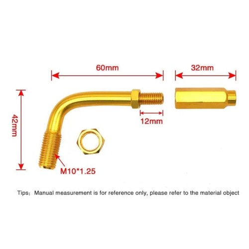 Blue Motorcycle 90 Degree Throttle Cable Adjuster Bendy Cable Guide Tensioner - Picture 2 of 4