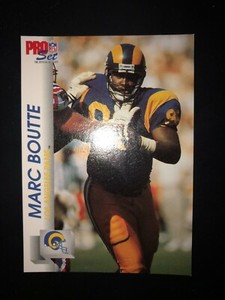 1992-PRO-SET-FOOTBALL-MARC-BOUTTE-545-LOS-ANGELES-RAMS-NFL-CARD-FREE-SHIPPING