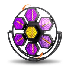 7X50W LED Retro Light Background Vintage DMX Strobe Flash for Stage Disco Club
