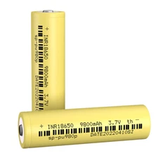 2Pack 3.7Volt Rechargeable 18*65 Batteries High Capacity 9800 mAh Free Shipping