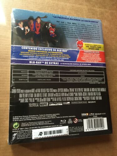 SPIDER-MAN UN NUEVO UNIVERSO STEELBOOK Art book + Blu-Ray + BD Extras. ESPAÑA. - Imagen 2 de 2