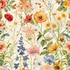 20x Floral Peel and Stick Tiles Vinyl Sticker Bathroom Kitchen Self Adhesive