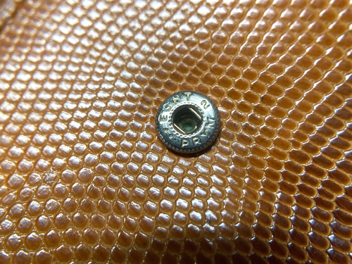 GUCCI CARTERA MONEDERO CUERO INICIAL G PIEL SERPIENTE PITÓN VINTAGE MARRÓN ITALIA - Imagen 18 de 23