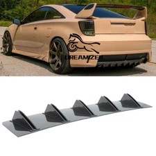 For Toyota Celica Carbon Fiber Rear Diffuser Lower Bumper Lip Spoiler Shark Fin