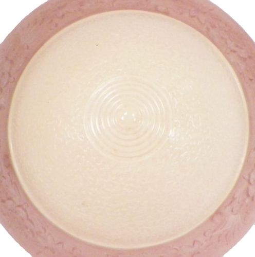 Decken Lampenschirm creme rosa Blumen Glas dreifach Kette hängend Vintage #5 - Bild 5 von 8