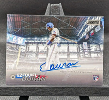 2023 Topps Stadium Club Ezequiel Duran RC On Card Auto Texas Rangers Rookie