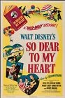 Walt Disney So Dear To My Heart 1949 Original Usa 27x41 Poster Burl Ives