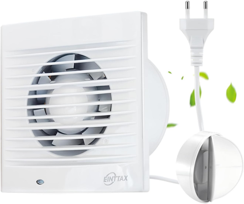 4 Inch Wall-Mounted Exhaust Fan, Bathroom Window Fan, 12W 77 CFM Ventilation - Picture 11 of 12