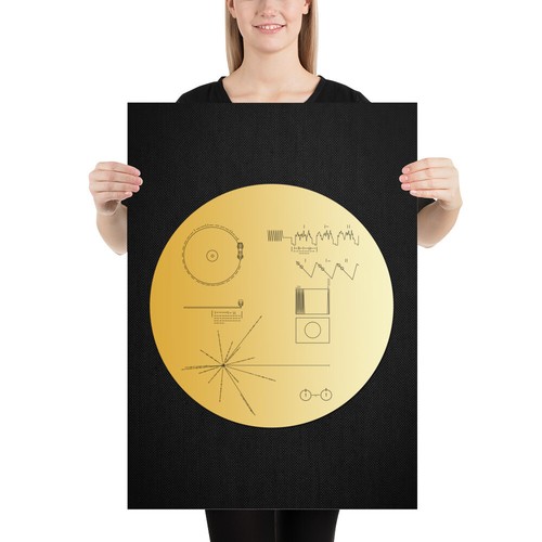 NASA Voyager 1 Golden Record — space poster, science print, space wall art - Picture 11 of 13