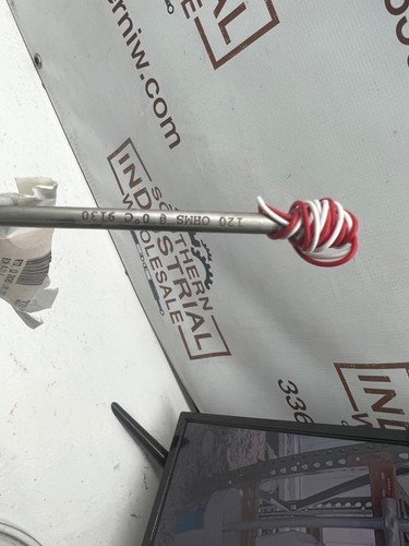RTD 334-012 Temperature Rod Sensor Probe 120Ohm@0°C. 12" x .0215 2-Wire Curve#7 - Picture 4 of 5