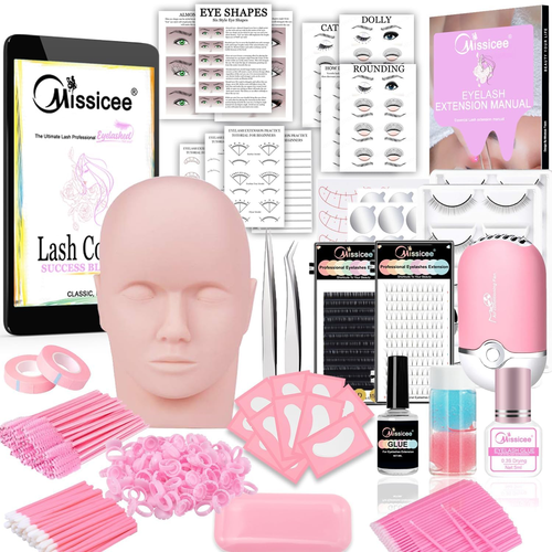 Lash Eyelash Extension Kit, Professional Mannequin Head Eyelash Grafting Trainin - Picture 11 of 12