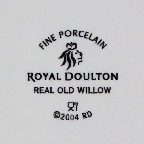 DISCONTINUED ROYAL DOULTON REAL 0LD WILLOW PATTERN SIZE 6 7/8" B & B PLATE NEW - Picture 4 of 5