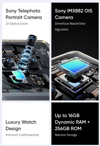 Smartphone Global Realme 12 PRO 5G Dual Sim 12GB RAM 256GB ROM 50MP 5000mAh - Imagen 4 de 21