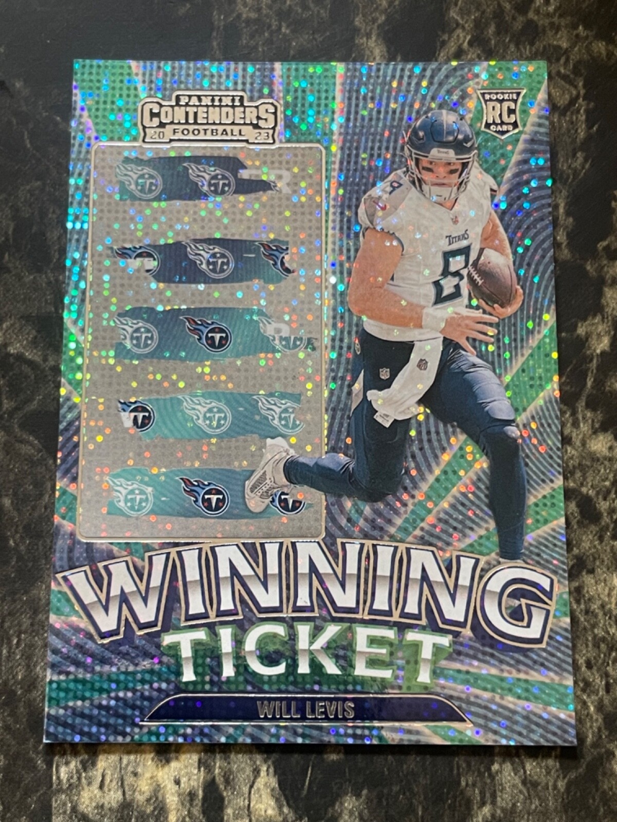 Will Levis RC 2023-23 Panini Contenders Winning Ticket Sparkle #20 Rookie